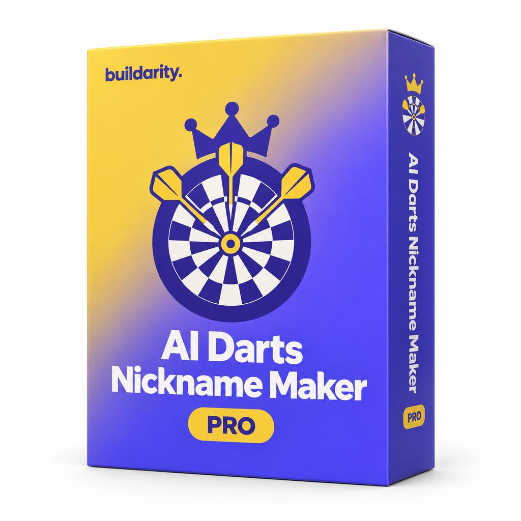 AI Darts Nickname Maker Pro