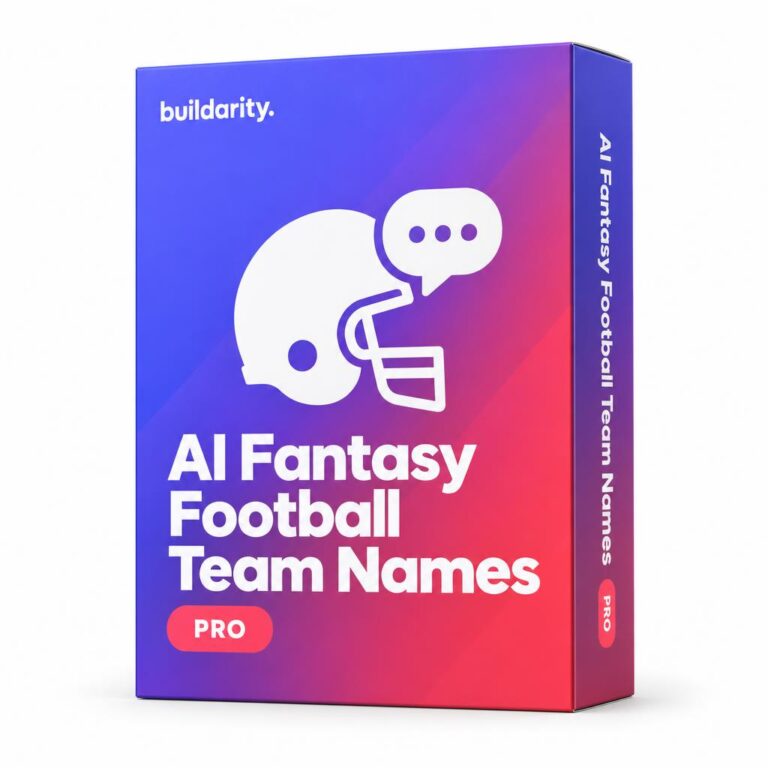 AI Fantasy Football Team Names Pro