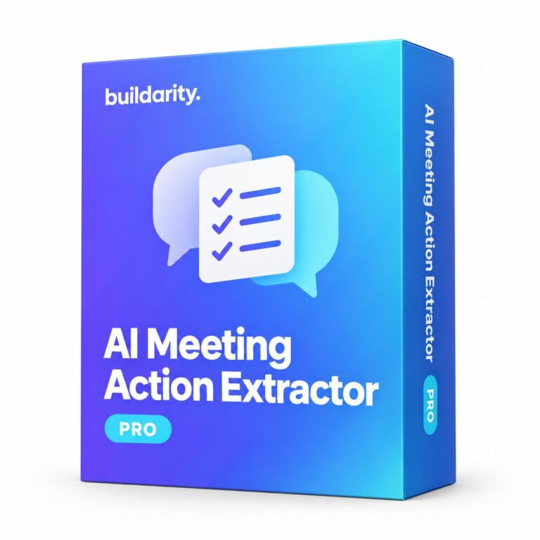 AI Meeting Action Extractor Pro