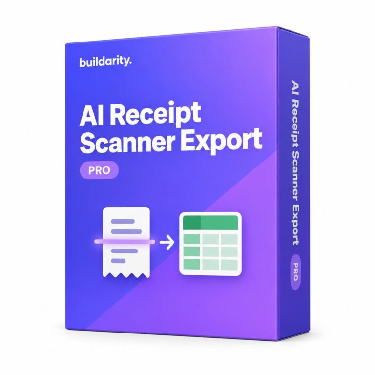 AI Receipt Scanner Export Pro